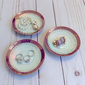 Vintage German demitasse saucers/trinket dishes (Set of 4)